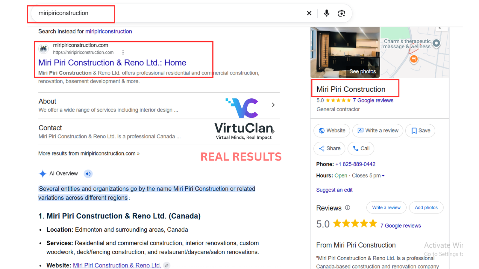 Google Business Profile information supporting local business discovery